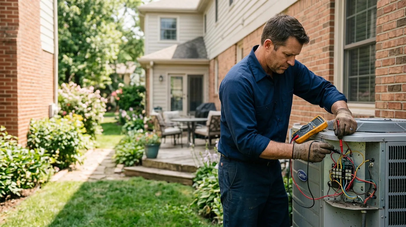 HVAC technician working near Carson, VA